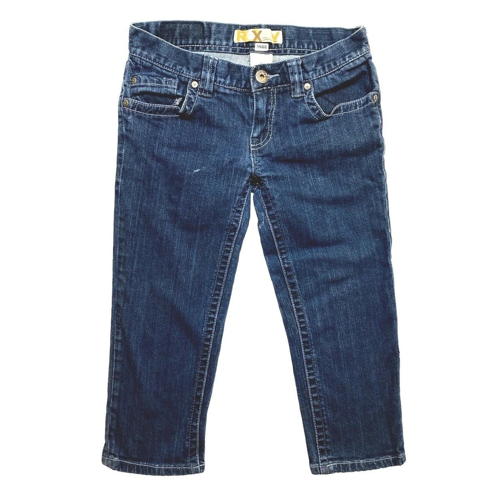 Roxy Jeans Pants Junior 5 Blue Denim Crop